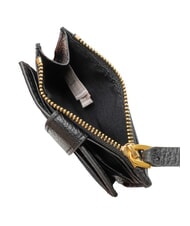 COCCINELLE DEW Porta carta di credito, in pelle Nero - Portafogli Donna - 4
