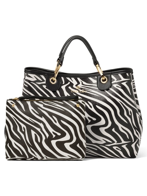BETH SPECIAL Borsa a mano grande con pochette zebra - Borse Donna