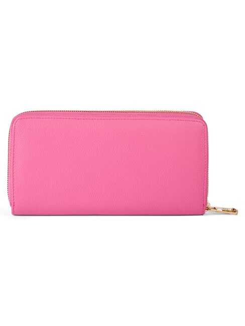 BASIC Portafoglio in pelle zip around fuxia - Portafogli Donna