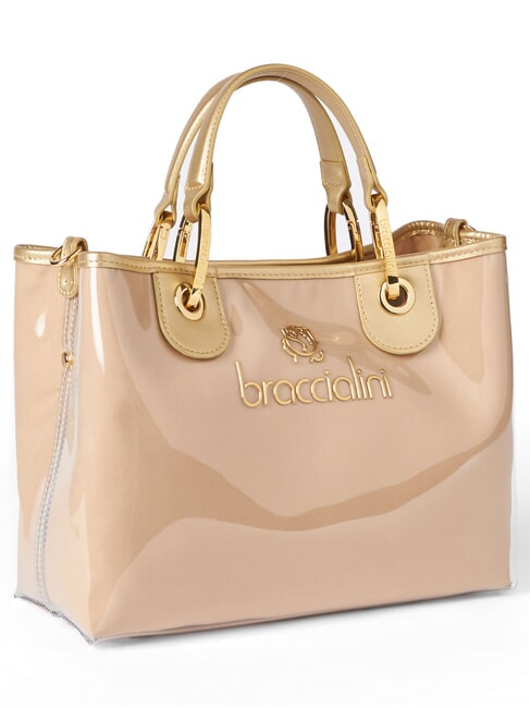 BETH JELLY Borsa a mano piccola lucida con pouch oro - Borse Donna