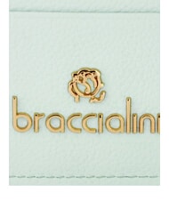 BRACCIALINI BASIC Portacarte piatto in pelle celeste - Portafogli Donna - 3