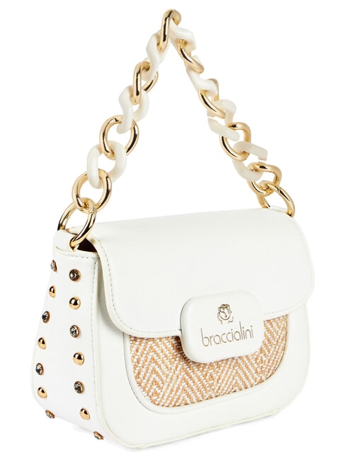 CHAIN Mini Bag a mano, con tracolla bianco - Borse Donna