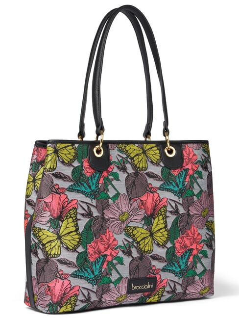 JACQUARD Borsa a spalla, con tracolla nero multi - Borse Donna
