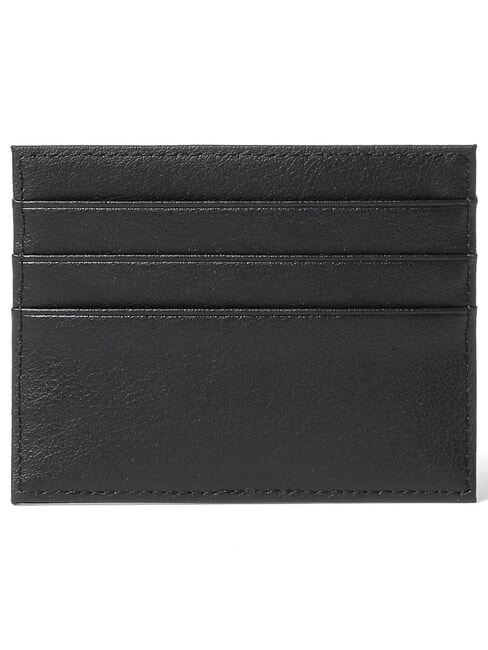 BASIC Portacard piatto in pelle nero - Portafogli Donna