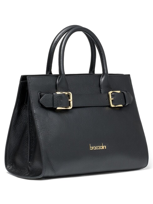 HELLEN Borsa a mano in pelle con tracolla nero - Borse Donna