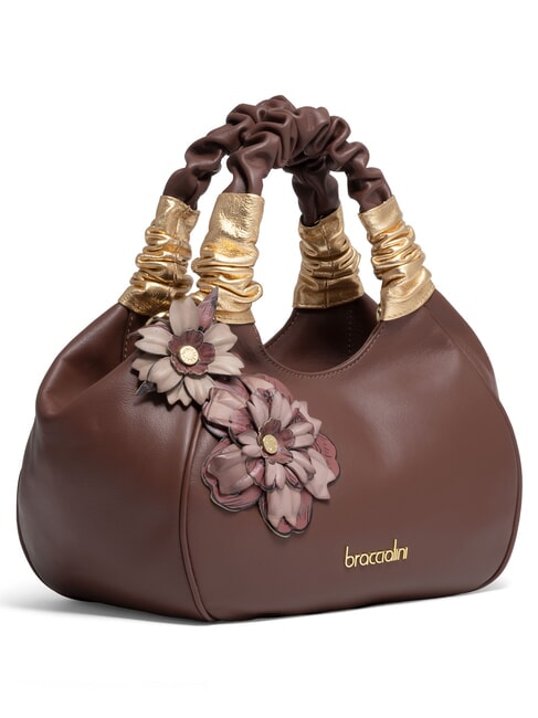 SARA Borsa in pelle, con tracolla marrone - Borse Donna