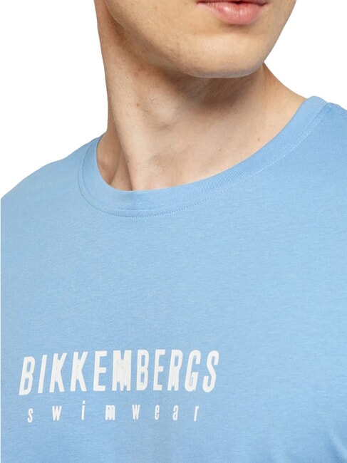 ICONIC T-shirt di cotone, a manica corta azure - T-shirt Uomo