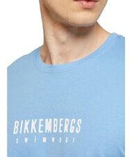 BIKKEMBERGS ICONIC T-shirt di cotone, a manica corta azure - T-shirt Uomo - 3