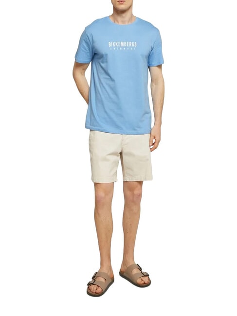 ICONIC T-shirt di cotone, a manica corta azure - T-shirt Uomo