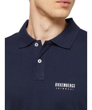 BIKKEMBERGS ICONIC Polo di cotone, a manica corta navy - Polo Uomo - 3