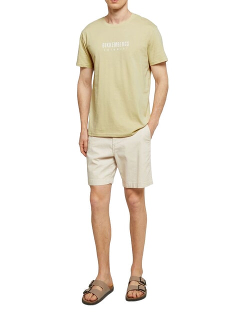 ICONIC T-shirt di cotone, a manica corta beige - T-shirt Uomo