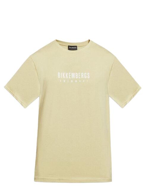 ICONIC T-shirt di cotone, a manica corta beige - T-shirt Uomo