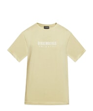BIKKEMBERGS ICONIC T-shirt di cotone, a manica corta beige - T-shirt Uomo - 5