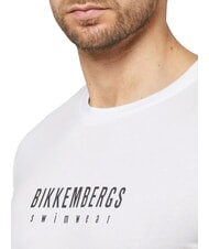 BIKKEMBERGS ICONIC T-shirt di cotone, a manica corta white - T-shirt Uomo - 3