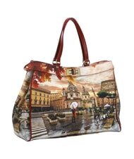 YNOT YESBAG XL Borsa a spalla rome raining - Borse Donna - 2