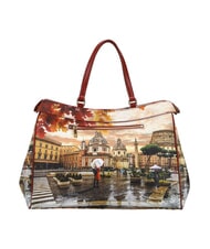 YNOT YESBAG XL Borsa a spalla rome raining - Borse Donna - 3