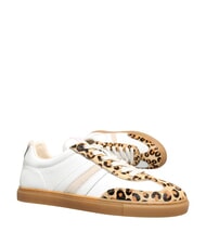 SERAFINI COURT Sneakers in pelle white milk leopard - Scarpe Donna - 4