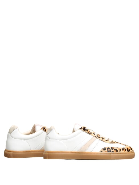 COURT Sneakers in pelle white milk leopard - Scarpe Donna