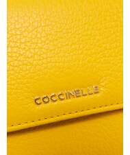 COCCINELLE METALLIC SOFT Pochette in pelle con tracolla soleado - Borse Donna - 3