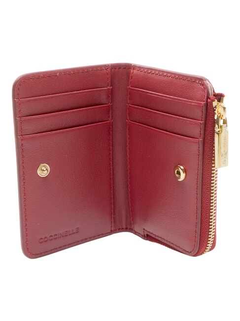 METALLIC PATENT Portafoglio in pelle sangria - Portafogli Donna
