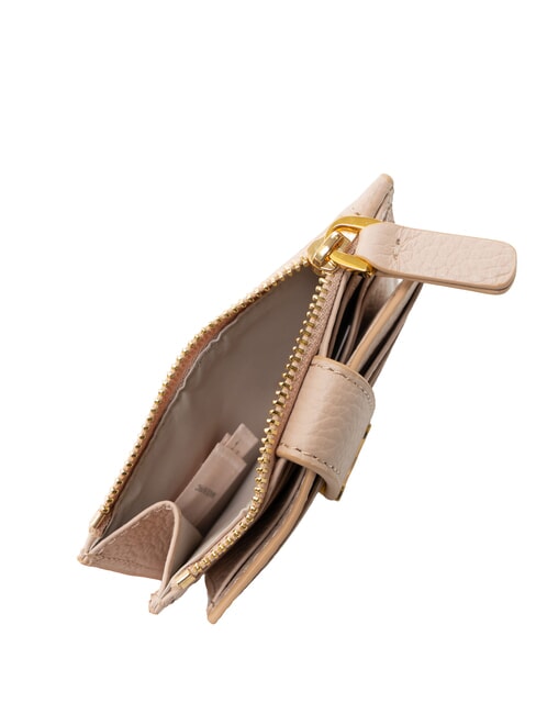 DEW Porta carte in pelle con portamonete rosette - Portafogli Donna