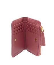 COCCINELLE TASSEL Portacarte in pelle martellata con nappina - Portafogli Donna