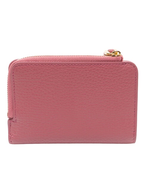 TASSEL Portacarte in pelle martellata con nappina rosewood - Portafogli Donna