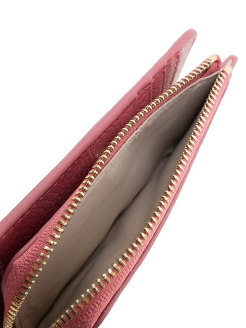TASSEL Portacarte in pelle martellata con nappina rosewood - Portafogli Donna