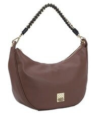YNOT RACHEL Borsa mezzaluna grande con tracolla nut - Borse Donna - 2