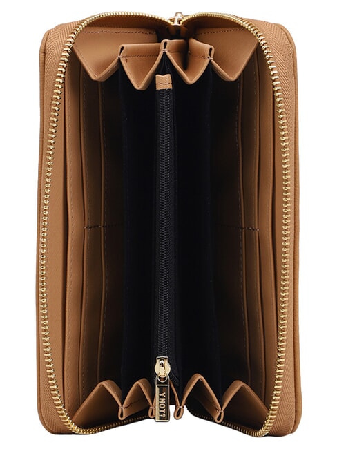 LOVERS Portafoglio grande zip around caramel - Portafogli Donna