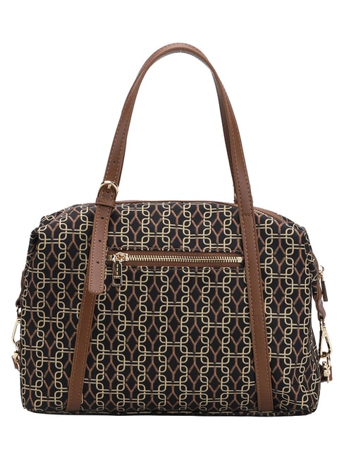 AUDREY Borsa a spalla logo all over tabacco - Borse Donna