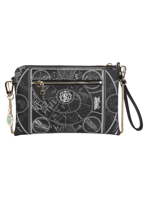 FASHIONOPOLY Pochette con polsierina a tracollina NERO - Borse Donna