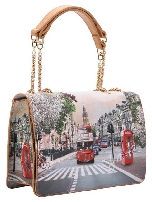 YESBAG Borsa bauletto, a spalla london rainbow - Borse Donna
