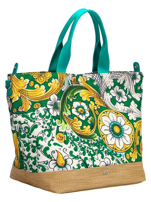 ORTIGIA L Borsa shopping, a spalla emerald - Borse Donna