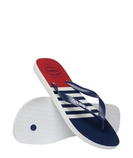 HAVAIANAS TOP NAUTICAL Infradito white/marine blue/apache red - Scarpe Uomo - 4