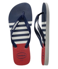 HAVAIANAS TOP NAUTICAL Infradito white/marine blue/apache red - Scarpe Uomo - 5