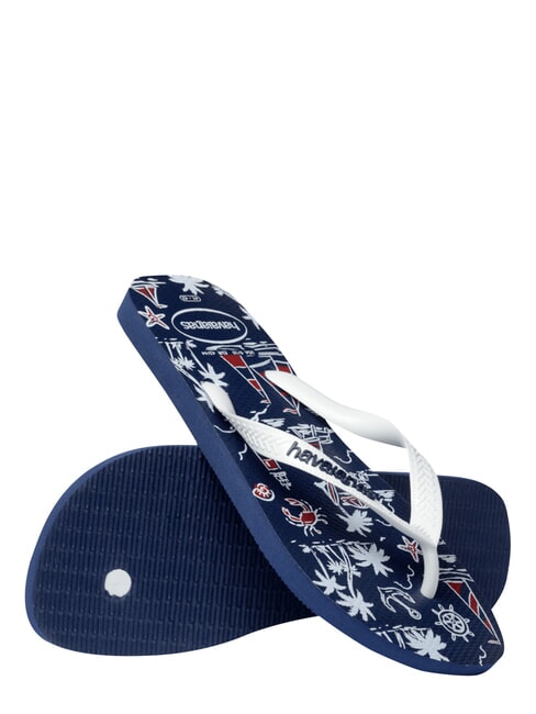 TOP NAUTICAL Infradito navy/navy/white - Scarpe Uomo