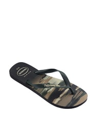 HAVAIANAS TOP CAMU Infradito black/green olive - Scarpe Unisex - 3