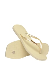 HAVAIANAS SQUARE LOGO Infradito buttercream - Scarpe Donna - 4