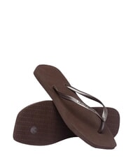 HAVAIANAS SLIM SQUARE Infradito punta quadrata darkbro - Scarpe Donna - 4