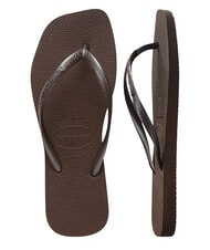 HAVAIANAS SLIM SQUARE Infradito punta quadrata darkbro - Scarpe Donna - 5
