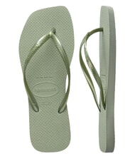 HAVAIANAS SLIM SQUARE Infradito punta quadrata smoke green - Scarpe Donna - 5