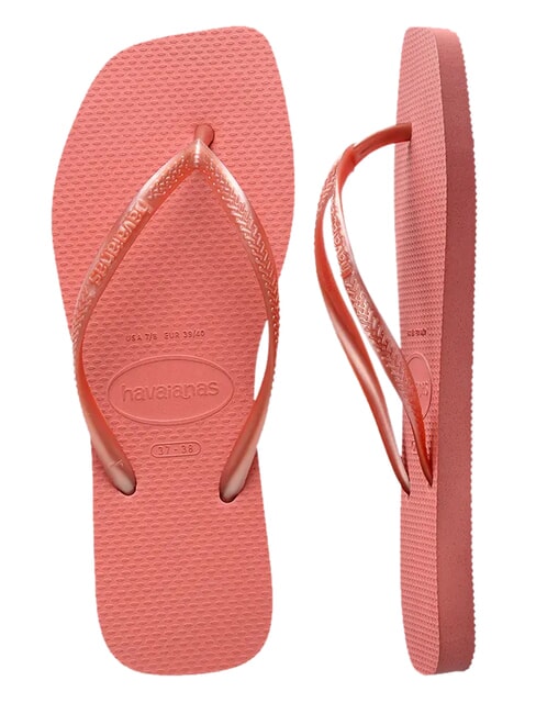 SLIM SQUARE Infradito punta quadrata canyon clay - Scarpe Donna