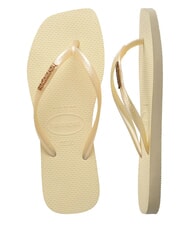 HAVAIANAS SQUARE LOGO Infradito buttercream - Scarpe Donna - 5