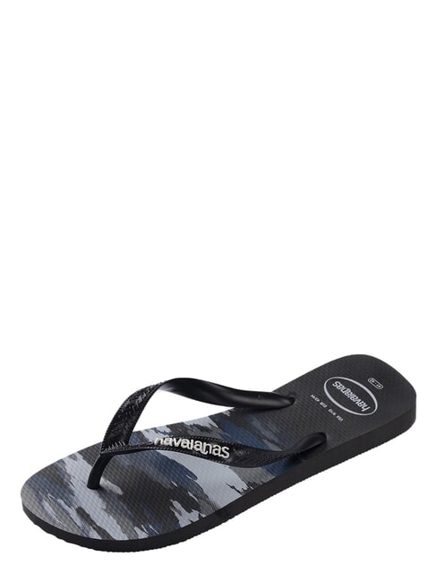 TOP CAMU Infradito BLACK/WHITE - Scarpe Unisex