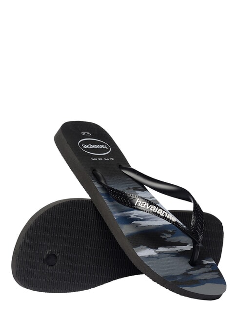 TOP CAMU Infradito BLACK/WHITE - Scarpe Unisex