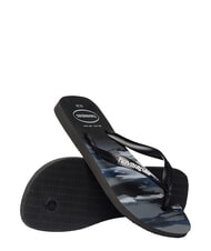 HAVAIANAS TOP CAMU Infradito BLACK/WHITE - Scarpe Unisex - 5