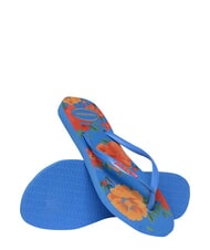 HAVAIANAS SLIM SUMMER BLISS Infradito brilliant blue - Scarpe Donna - 4