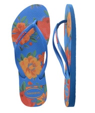 HAVAIANAS SLIM SUMMER BLISS Infradito brilliant blue - Scarpe Donna - 5