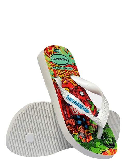 TOP MARVEL 2 Infradito WHITE/WHITE/BLUE - Scarpe Bambino